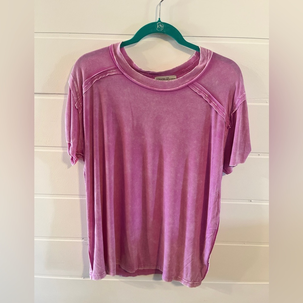 Acid wash lavender Casual Tee